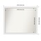 Blanco White Non-Beveled Custom Framed Bathroom Vanity Wall Mirror